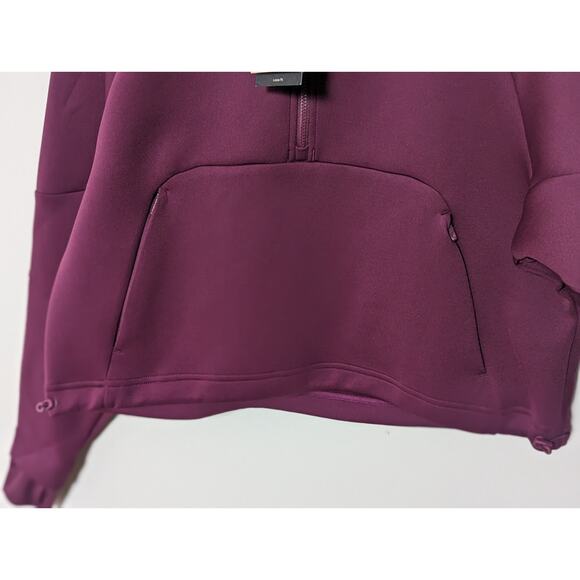Nike Dri-Fit Prima 1/2 Zip Training Top Pullover Size S/4-6 FB5230-610 Bordeaux - Picture 2 of 6